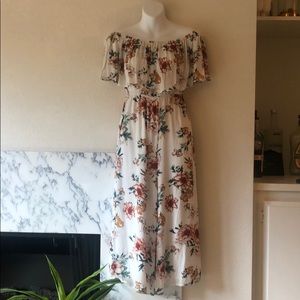 Sage Floral Print Cropped Jumpsuit